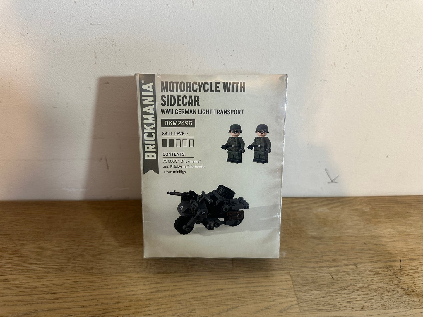 Brickmania Motorcycle With Sidecar - WWII German Light Transport