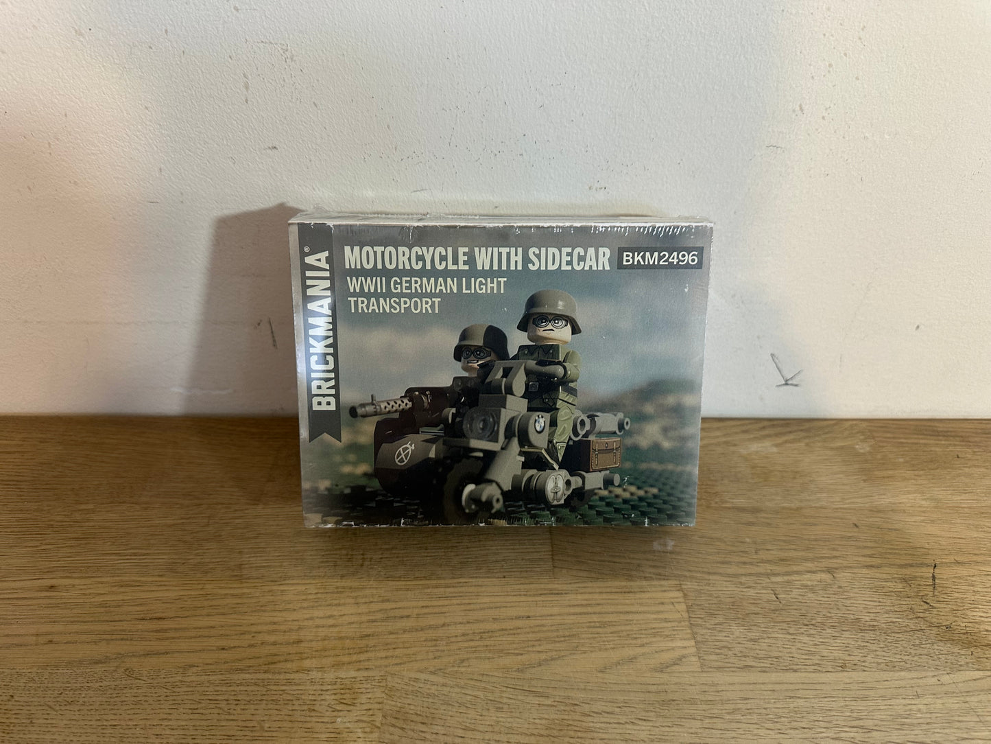 Brickmania Motorcycle With Sidecar - WWII German Light Transport