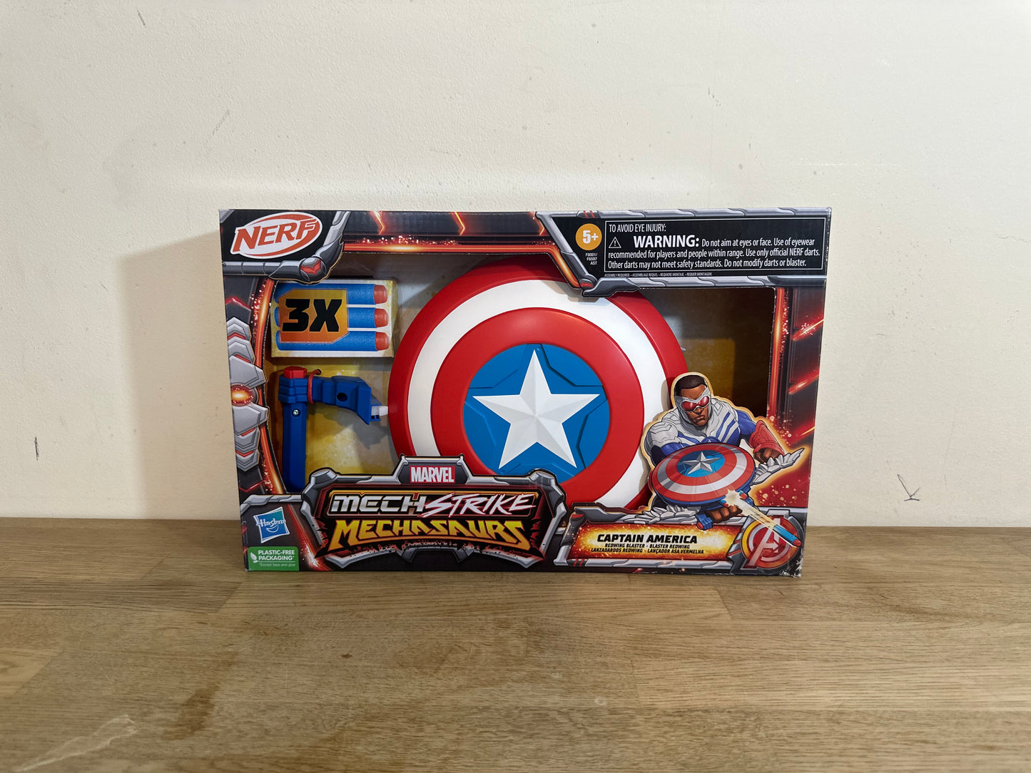 Nerf Marvel Mech Strike Mechasaurs Captain America